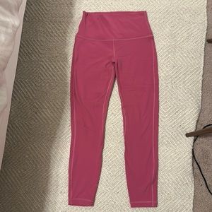 Pink Lululemon Align High-Rise 25”